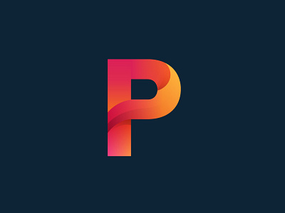 p letter logo abcd effect p gradient p letter logo p p letter pink p yoga perdana