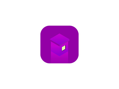 house lighting app icon 3d 3d house app icon fly house home house icon illustration isomorphic light purple window