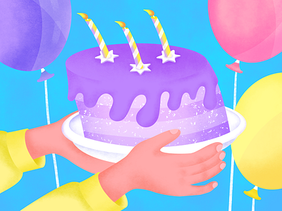 Happy Birthday Illustration