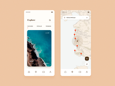 explore new places brandnew clean design explore filter locations maps minimal mobile simple travel ui