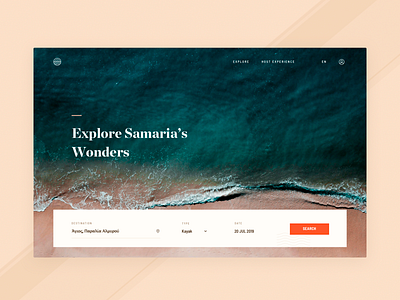 seatos landing app brandnew clean design hero landing minimal simple travel web