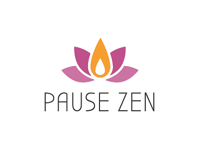 Pause Zen identity logo wellness