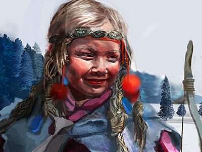 9000wintergirl9 2d cg portrait