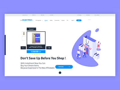 Online Shop - Landing Page