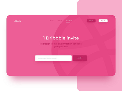 Dribbble giveaway