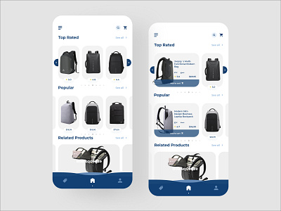 Backpack store app