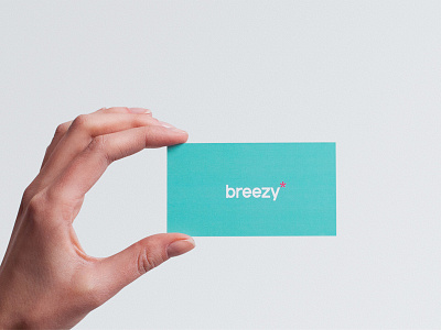 Breezy Business Card breezy business cards card clean design logo mark simple studio typography