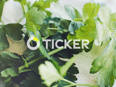 Ticker Logo app application clean color design home logo screen simple stylish ticker timer