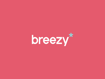Breezy breezy clean design logo mark simple studio typography wordmark