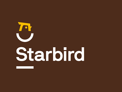 Starbird Chicken Identity chicken egg icon logo minimal restaurant