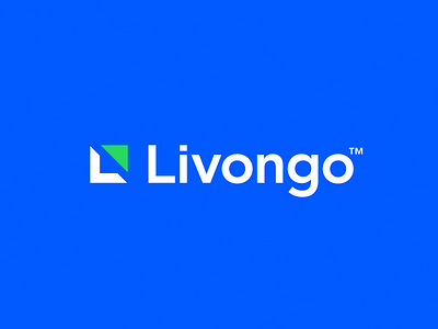 Livongo Brand Identity Program arrow blue green l logo minimal modular monogram sansserif