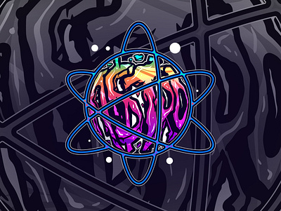 A$tro $taxx triple ring planet Logo Illustration Project beastmediastudio branding colorful design dope drawing graphic design hiphop hypebeast illustration logo planet logo streetwear trippy ui vector vector art