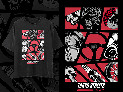 Tokyo Streets COLLECTION 2019 - JDM CAR PART ILLUSTRATION