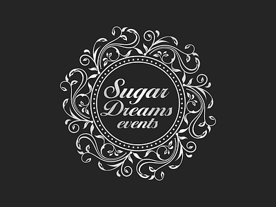 Sugar Dreams Events Logo Design Concept v1 branding design graphicdesign illustration inspiration logo logodesign typography ui vector
