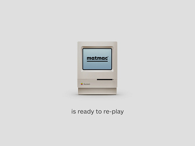 Matmac re-play apps branding idenity illustration logo mac macintosh mark typography uxui vector visual design webdesign