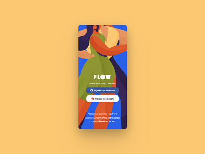 Flow Mobile App branding design digital digital agency illustration logo minimal mobile mobile app mobile app design mobile ui ui ux visual design