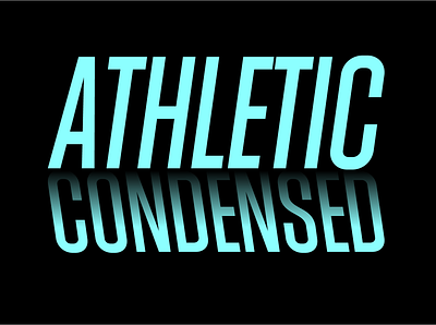 Athletic Condensed condensed condensed font font design graphicado type typeface