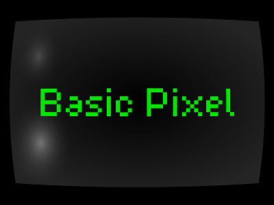 Basic Pixel 8bit font fonts pixel retro screen type type design typeface typogaphy