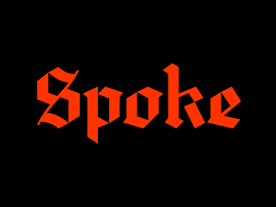 Spoke blackletter experimental fonts geometric modern modular sale type typography