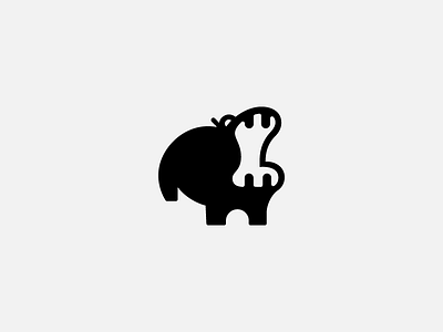 Hippo animal graphicado hippo hippopotamus icon illustration logo simple