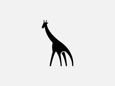 Giraffe african animal elegant giraffe graphicado icon illustration logo minimal safari zoo