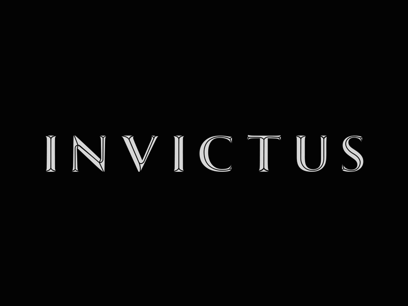 Invictus branding custom display font letters type typeface typography