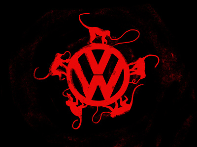 VW Monkeys animal design dieselgate editorial illustraion logo monkeys volkswagen vw