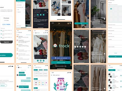 Frock- shopping App adobe xd android design appdesign clothes app clothes shop exchange cloth ios design shopping app sketchapp uidesign