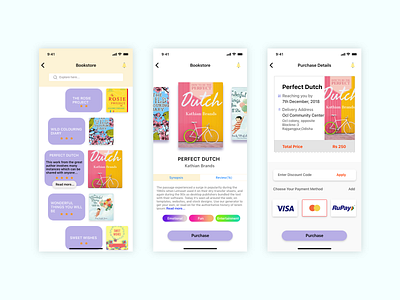 The Bookstore app adobe photoshop adobe xd android app design book app illustrator ios app sketchapp ui uidesign uxdesign