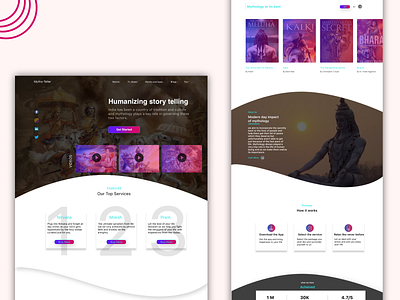 Story Telling website abstract adobe xd audiobook design illustration illustrator psd storybook ui uidesign uxdesign website design