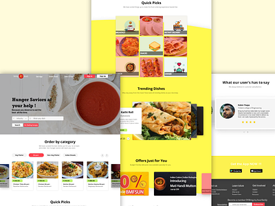 Food website adobe xd design food app foodie illustration illustrator psd sketchapp ui uxdesign website design