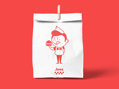 JOES BURGERS. branding burger logo packaging restaurant