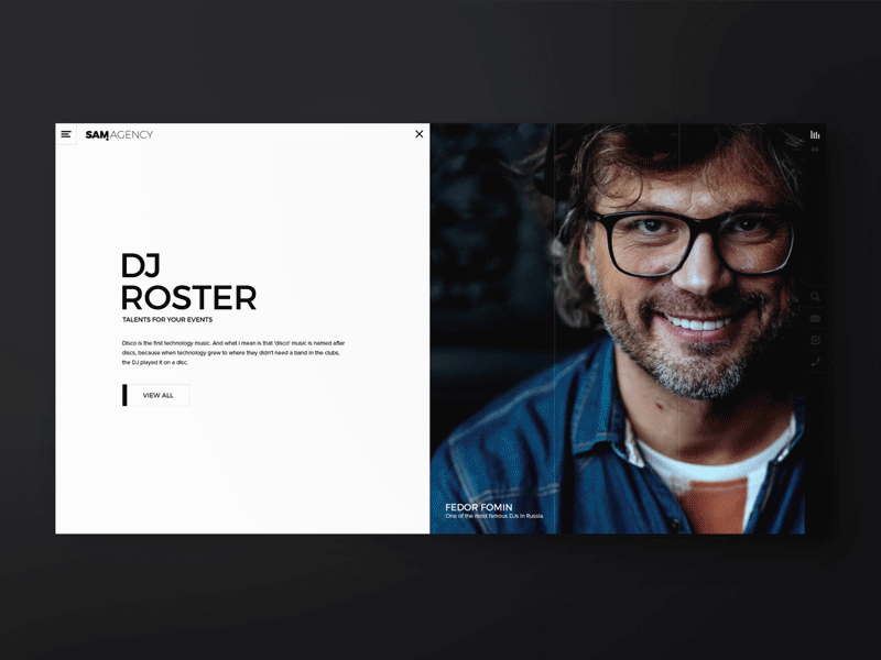 Slider for homepage Samagency