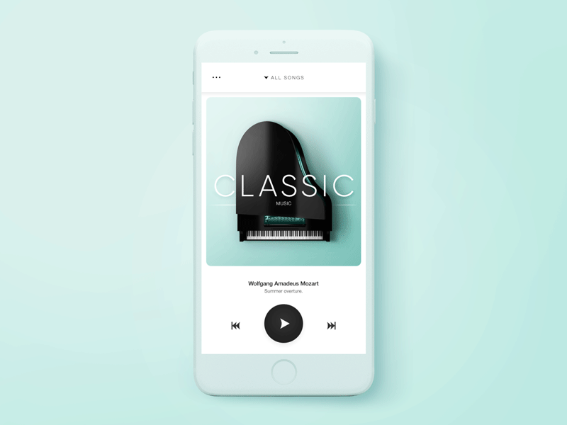 Music player for Skanavi android animation app app design artist equaliser ios mobile music app music player player player animation ui ux