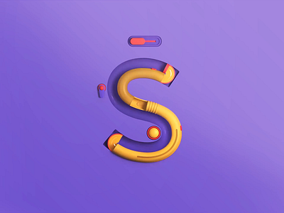 S— Services, 3D letters 3d 3d animation 3d art 3d lettering 3d letters agency animation branding design element3d font illustration