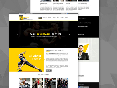 Web UI design for fitness organization designinguimobile illustrator logo logodesigning mobileapp photoshop userinterface