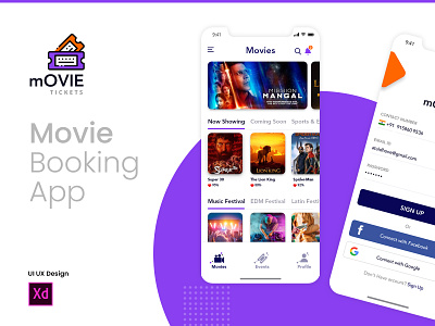 Movie Ticket Booking App UI/UX