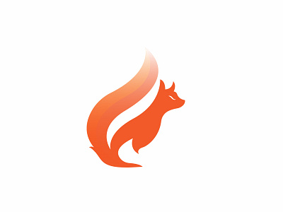 What the fox say? animal brand clean colorfull design fox idendity logo mark wild