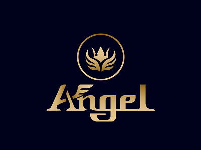 Logo + Brand for Angel angel brand client clothing font gold identity mark