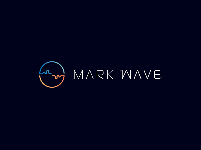 Logo for a dj called Mark "Wave" (stage name) behance brand branding client design dribbble icon identity logo mark typography vector