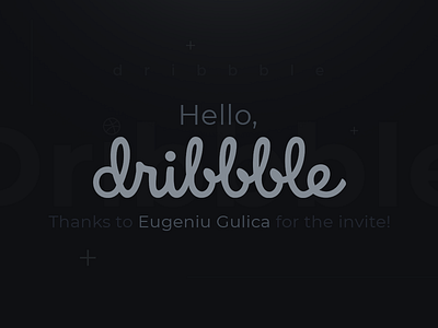 Hello Dribbble