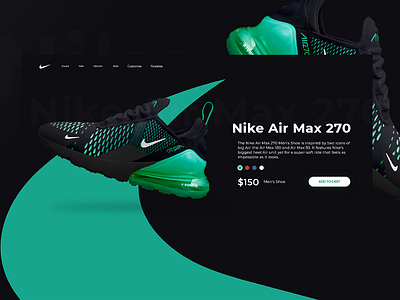 Nike Buy Menu buy nike ui ux web