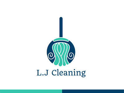 LJ cleaning logo - alt proposal 2- 2019 2019 branding cleaning company design elegant flat linework logo vector