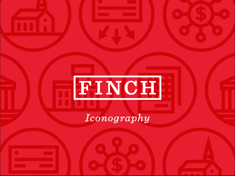 Finch Rebrand — Iconography bird branding financial iconography icons illustration logo pattern