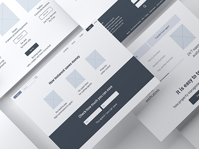 Prototype for property management system website, Instarent property management property search prototype ux design