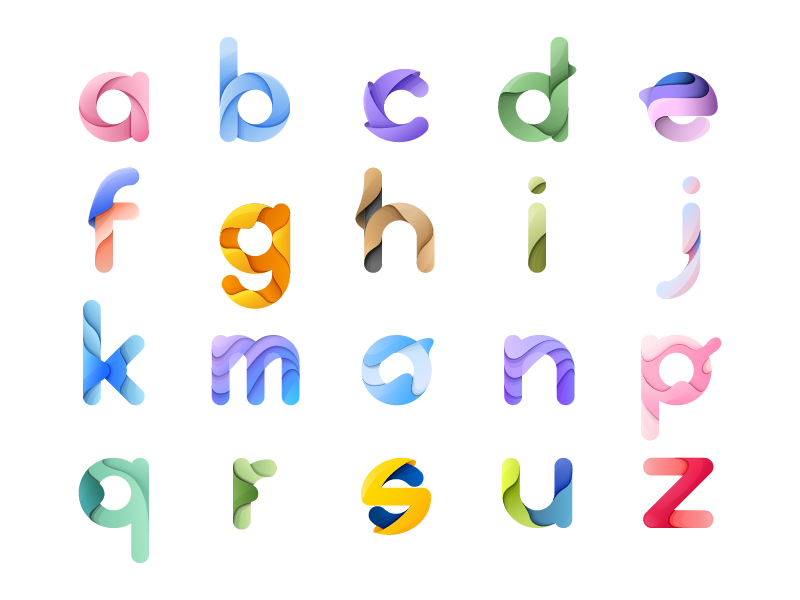 Colorful Alphabet Project by Clearo on Dribbble