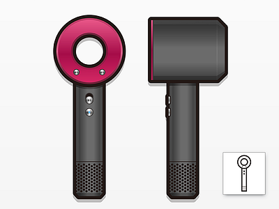 Dyson Supersonic icon set