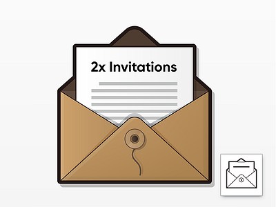 2 Dribbble Invites dribbble icon invitation invites linear