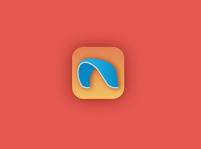 Kiteboarding App Icon adventure app design icon ios kiteboarding logo ui ux webdesign