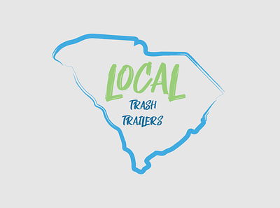Local Trash Trailers merch logo branding design logo south carolina